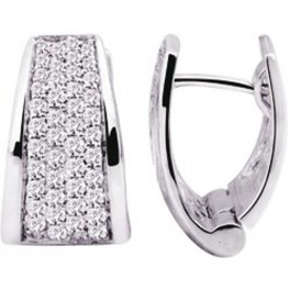 Boucles d'Oreilles Cr&eacute;oles en OR et DIAMANTS
