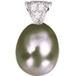 Pendentif en OR avec PERLE de TAHITI et DIAMANTS