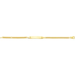 Bracelet &agrave; graver en OR maille GOURMETTE