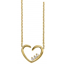 Collier Coeur en OR et DIAMANTS