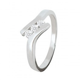Bague Trilogie en OR avec Diamant 