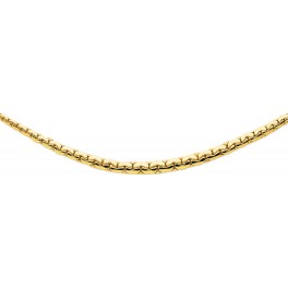 Collier maille Haricot "Chute" en OR