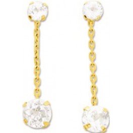 Boules d'oreilles Pendantes avec pierres
