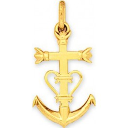 Pendentif Croix Camarguaise en OR