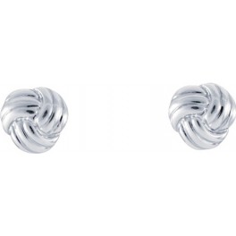 Boucles d'oreilles Noeuds en Argent Massif