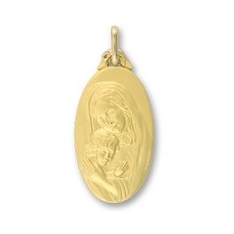 M&eacute;daille vierge en OR