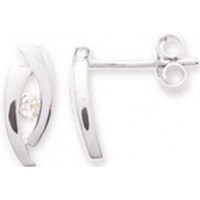 Boucles d'oreilles en OR avec Oxyde de Zirconium