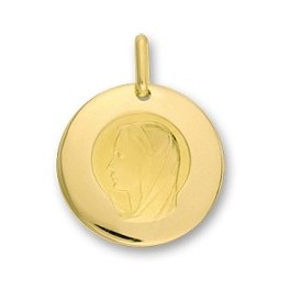 M&eacute;daille vierge en OR