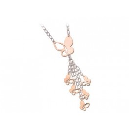 Collier en Argent avec pendant motifs Papillons