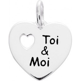 Pendentif Coeur "Toi & Moi" en Argent Massif