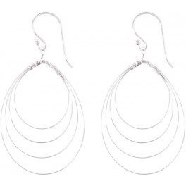 Boucles d'oreilles Pendantes en Argent Massif