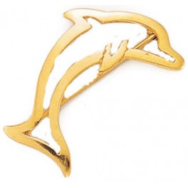 Broche Dauphin en OR