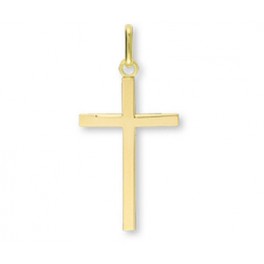 Pendentif Croix en OR Polie 