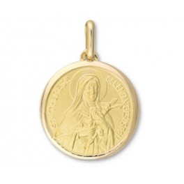 M&eacute;daille Sainte Th&eacute;r&egrave;se en OR