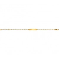 bracelet &agrave; graver pour b&eacute;b&eacute; en OR